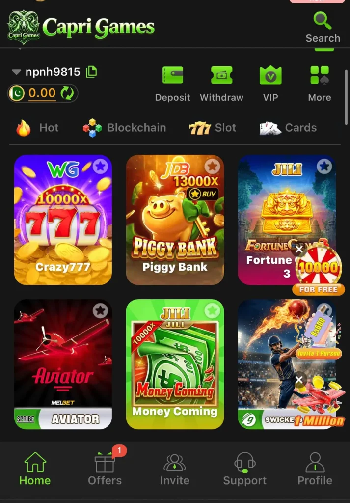 Capri Games Apk