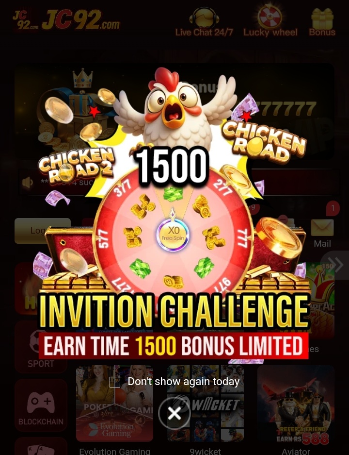 Jc92 Game Bonuses and rewards
