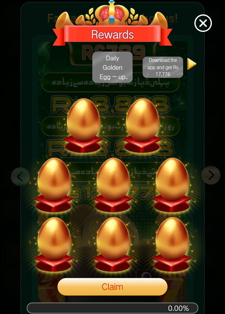 RS789 Game bonuse and rewards