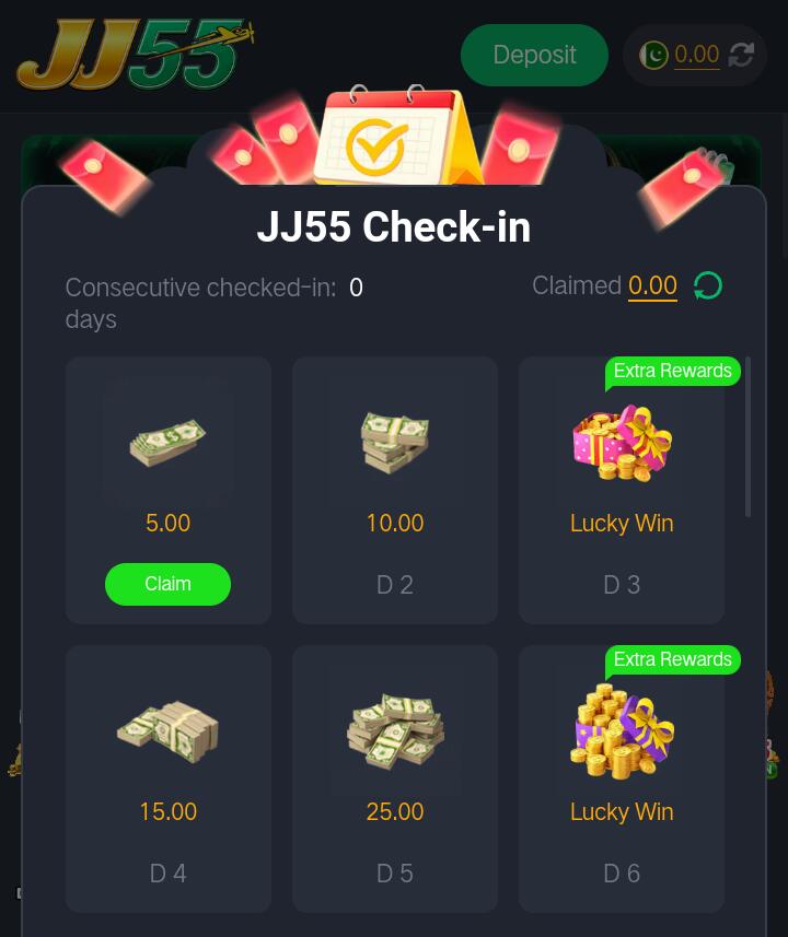 Jj55 Game bonuses and rewards