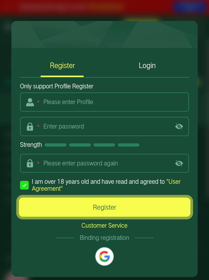 UK777 game Register